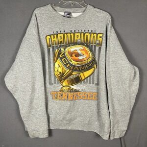 Vintage 1998 Tennessee Volunteers National Champions Sweatshirt Gray Sz XL Vols